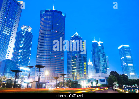 modernes Gebäude Skyline in shanghai Stockfoto