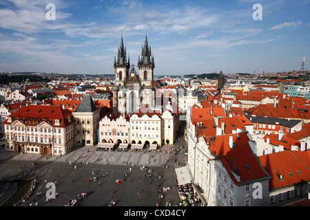 Church of Our Lady vor Tyn (Teynkirche) in der Altstadt (Stare Mesto), Prag, Tschechische Republik, Europa Stockfoto