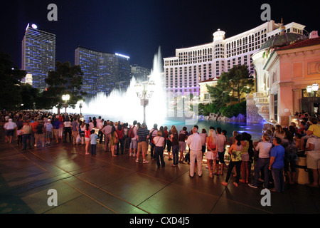 Hotels und Kasinos am Strip, Las Vegas, Nevada, Vereinigte Staaten von Amerika, Nordamerika Stockfoto