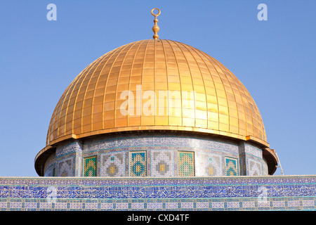 Kuppel des Rock, Tempelberg, Altstadt, UNESCO-Weltkulturerbe, Jerusalem, Israel, Nahost Stockfoto