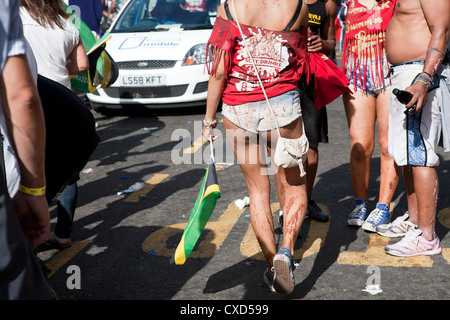 London, Notting Hill Carnival, 27.08.12 - Festival Feier Notting Hill Carnival, London Stockfoto