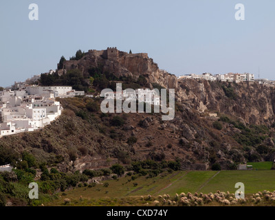 Die alte Stadt Salobrena in Südspanien. Stockfoto