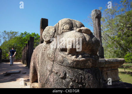 Ratssaal, Zitadelle, Polonnaruwa, UNESCO-Weltkulturerbe, North Central Province, Sri Lanka, Asien Stockfoto