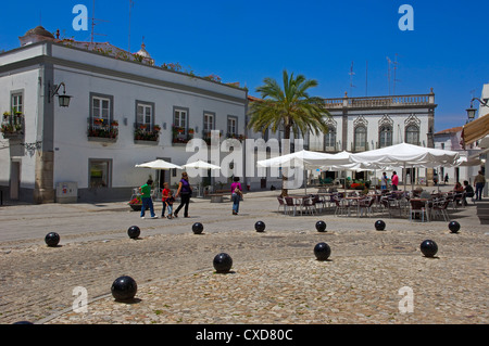 Serpa. Platz der Republik. Baixo Alentejo. Portugal. Europa Stockfoto