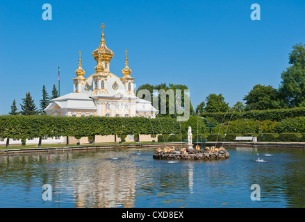 Großer Palast, Petergof, Russland Stockfoto