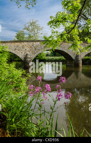 Burnsides Bridge am Antietam Schlachtfeld Stockfoto