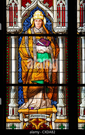 Papst Gregory I oder Gregor der große, ca. 540-604, lateinische Kirche Vater, Papst seit 590 n. Chr., Kölner Dom, Deutschland, Europa Stockfoto