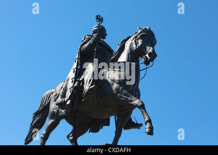 Reiterstandbild für den preußischen König Friedrich Wilhelm III, quadratische Heumarkt, Köln, Nordrhein-Westfalen, Deutschland, Europa Stockfoto