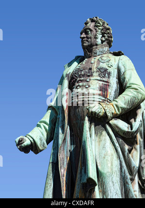 Statue Friedrich Emil Ferdinand Heinrich Graf Kleist von Nollendorfplatz, 1762-1823, preußischen, Köln, Deutschland, Europa Stockfoto