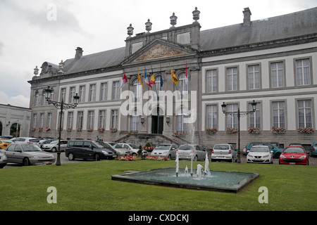 Das Hotel de Ville in Tournai, Hennegau, Belgien. Stockfoto