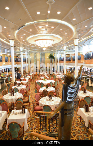 "The Great Gatsby" Speisesaal an Bord von Royal Caribbean "Grandeur of the Seas" Kreuzfahrtschiff, Adria, Mittelmeer, Europa Stockfoto