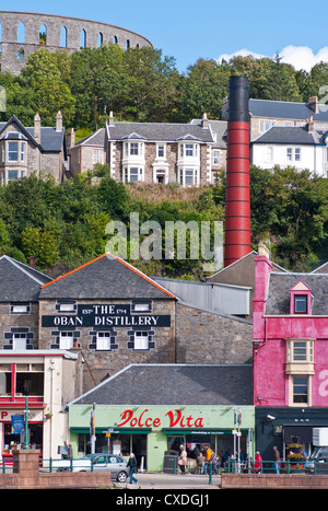 Die Oban Destillerie Oban Argyll und Bute Schottland Stockfoto