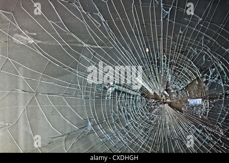 Gebrochene Fenster Stockfoto