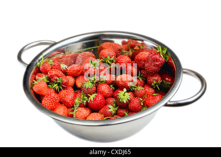 Frische Erdbeeren in der Schüssel Stockfoto