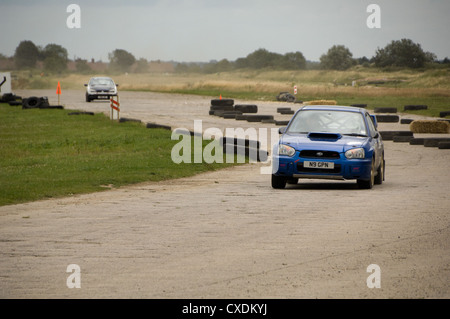 Subaru Impreza-Rallye-Auto Stockfoto