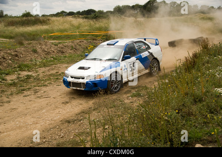 Subaru Impreza-Rallye-Auto Stockfoto