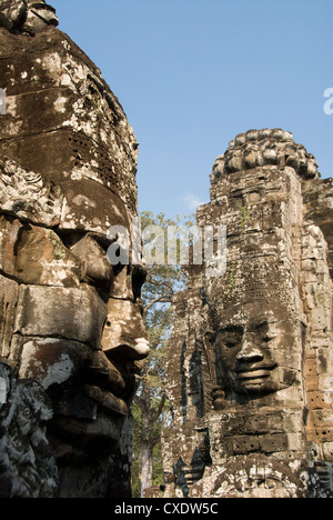 Bayon, Angkor Thom, Angkor archäologischer Park, UNESCO-Weltkulturerbe, Siem Reap, Kambodscha, Indochina, Südostasien, Asien Stockfoto