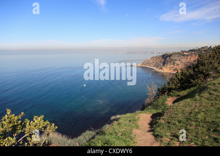 Palos Verdes Peninsula auf den Pazifischen Ozean, Los Angeles, California, Vereinigte Staaten von Amerika, Nordamerika Stockfoto