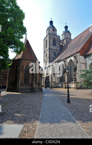 UNESCO-Weltkulturerbe, Luther Stadt Wittenberg (Lutherstadt Wittenberg), Sachsen-Anhalt, Deutschland, Europa Stockfoto