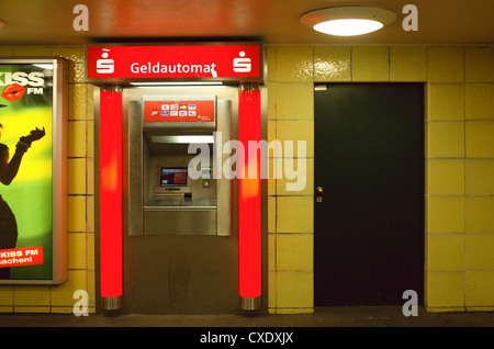 Berlin, ATM-Berliner Sparkasse Stockfoto