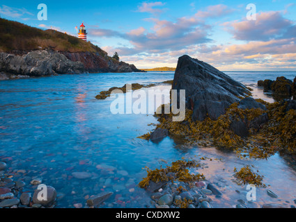 West Quoddy Lighthouse, Lubec, Maine, New England, Vereinigte Staaten von Amerika, Nordamerika Stockfoto