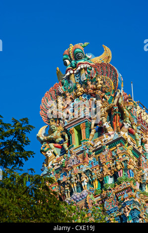 Sri-Meenakshi-Tempel, Madurai, Tamil Nadu, Indien, Asien Stockfoto