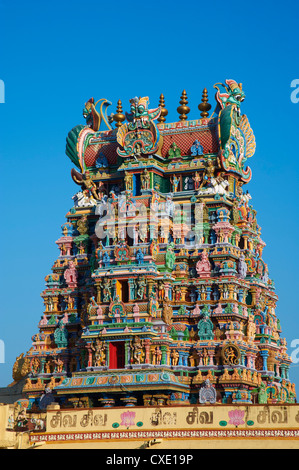 Sri-Meenakshi-Tempel, Madurai, Tamil Nadu, Indien, Asien Stockfoto