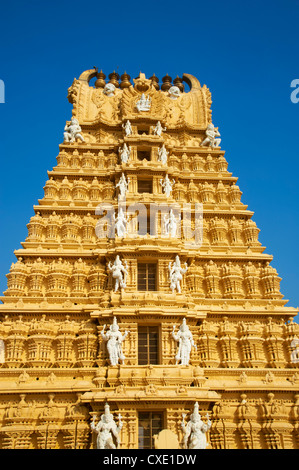 Sri Chamundeswari Tempel, Chamundi Hill, Mysore, Karnataka, Indien, Asien Stockfoto