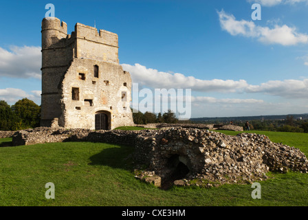 Ruinen von Donnington Castle, Newbury, Berkshire, England Stockfoto
