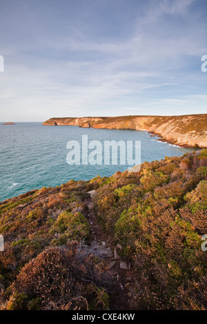 Die Küste der Bretagne Cap Frehel, Côte Emeraude (Costa Smeralda), Bretagne, Frankreich, Europa Stockfoto