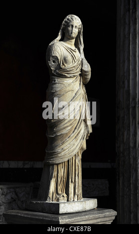 Römische Kunst. Die Mater Familias oder Matrona. Die Statue. Ny Carlsberg Glyptotek. Kopenhagen. Dänemark. Stockfoto