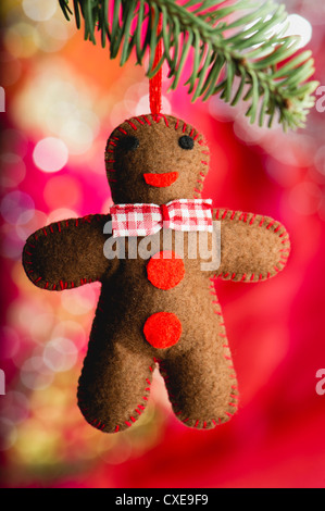 Lebkuchenmann Christbaumschmuck Stockfoto