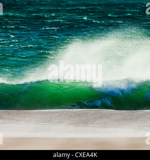 Windstärke Levante windet, Straße von Gibraltar, Estrecho Naturpark, Los Lanses Strand, Tarifa, Andalusien, Costa De La Luz Stockfoto