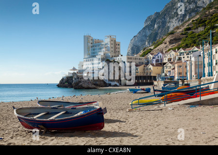 Hotel Caleta, Catalan Bay, Gibraltar, Europa Stockfoto
