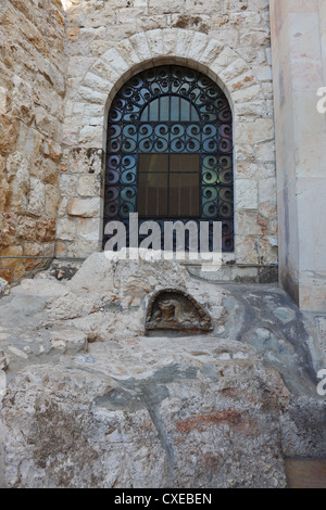 Der Stein im Garten von Gethsemane Stockfoto