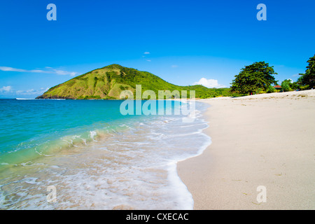 Weißer Sandstrand Mawun, Süd Lombok, Indonesien, Südostasien, Asien Stockfoto