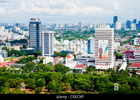 Die Skyline der Stadt  Jakarta Java  Indonesien  Stockfoto 