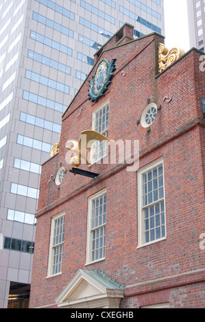 Die Massachusetts Stadthaus, auch bekannt als die alten statehouse Stockfoto