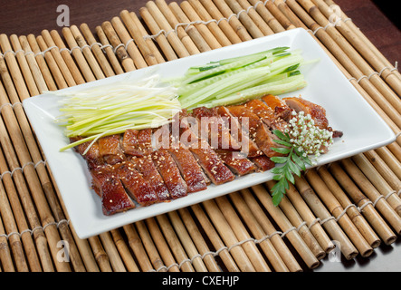 Gebratene Ente, chinesischen Stil. Flache Schärfentiefe. Stockfoto