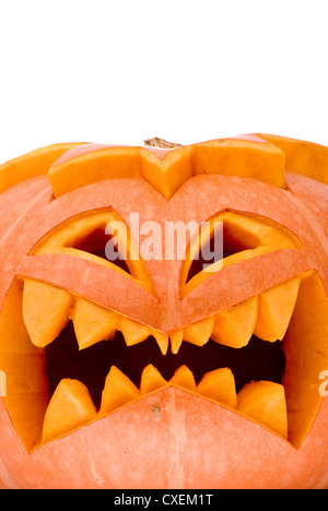 Böse Halloween-Kürbis Stockfoto