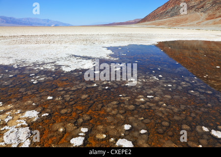 Der Abschnitt des Death Valley - schlechtes Wasser Stockfoto