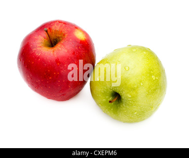 Rote und grüne Äpfel Stockfoto