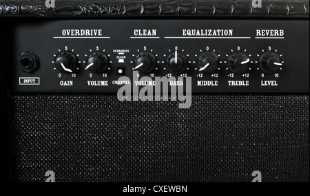 Gitarren-Verstärker-Control-panel Stockfoto