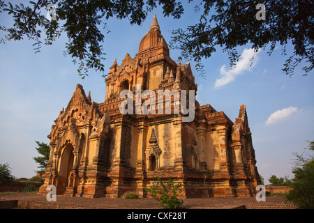 Die PAYA NDA ZU Gruppe ist ein klassisches Beispiel für burmesische Tempel-Architektur - BAGAN, MYANMAR Stockfoto