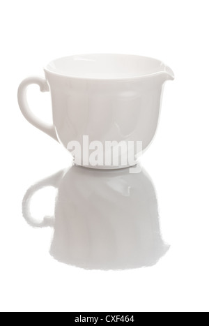 weiße Milchkännchen Stockfoto