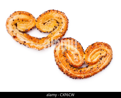 Herzform cookies Stockfoto