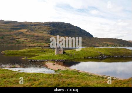 Ardvreck Castle Loch Assynt Sutherland.  SCO 8527 Stockfoto