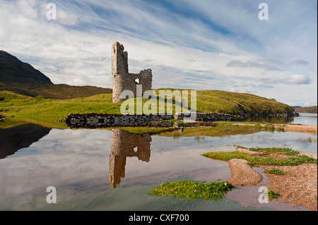 Ardvreck Castle Loch Assynt Sutherland.  SCO 8529 Stockfoto