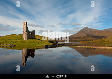 Ardvreck Castle Loch Assynt Sutherland.  SCO 8532 Stockfoto