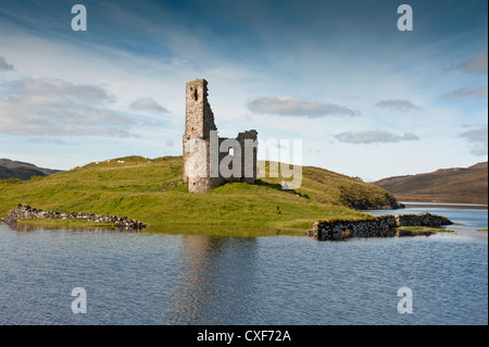 Ardvreck Castle Loch Assynt Sutherland.  SCO 8534 Stockfoto